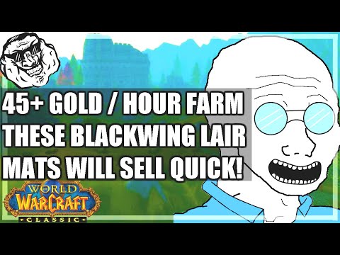 WoW Classic Gold Guide - 45+ Gold / Hour Elemental Earth and Solid Stone Farming. Big Profit for BWL