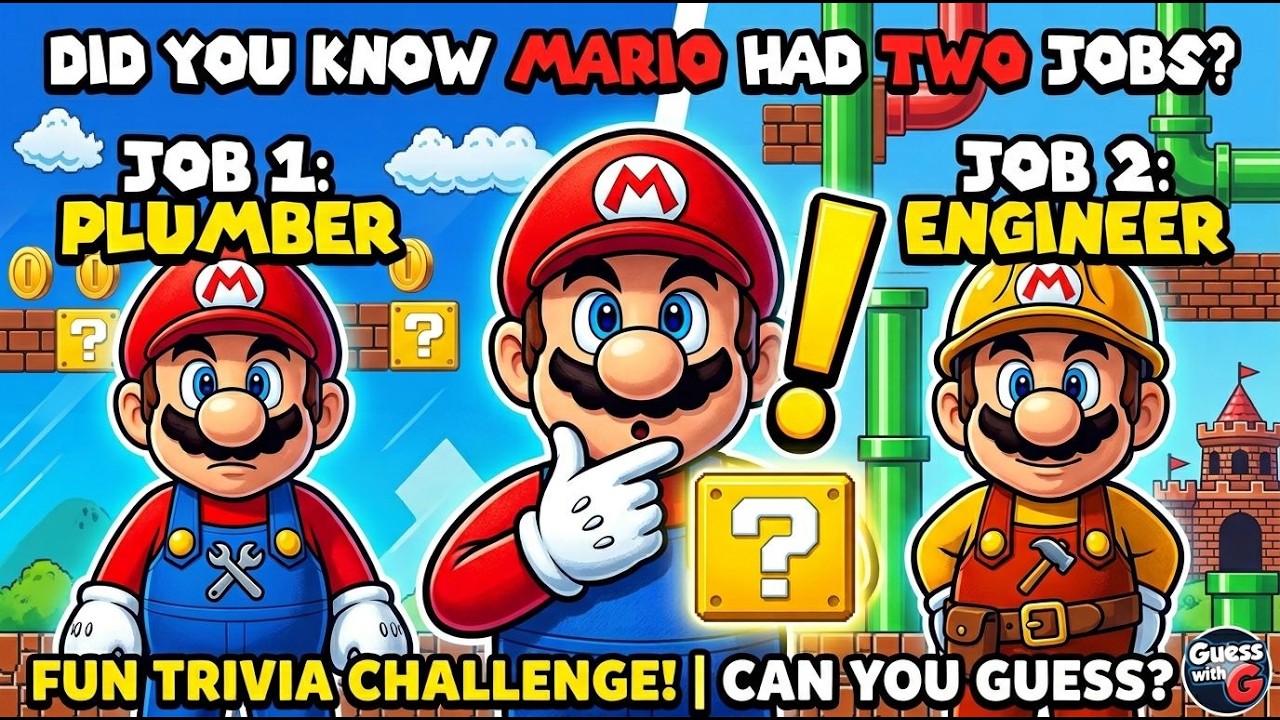 Can You Pass This Ultimate Trivia Quiz? (Only 1% Know Mario’s Secret Job!)🤔