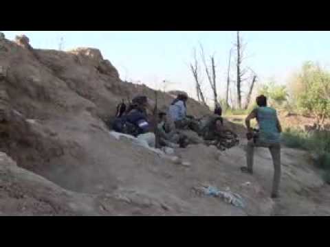 استهداف حاجز المسمكة في محيط مطار دير الزور العسكري من قبل كتيبة الشيخ مطلق العتيبي