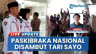 Menyambut Kepulangan 2 Paskibraka Asal Sulbar di Bandara Tampa Padang, Tari Sayo Warnai Kedatangan
