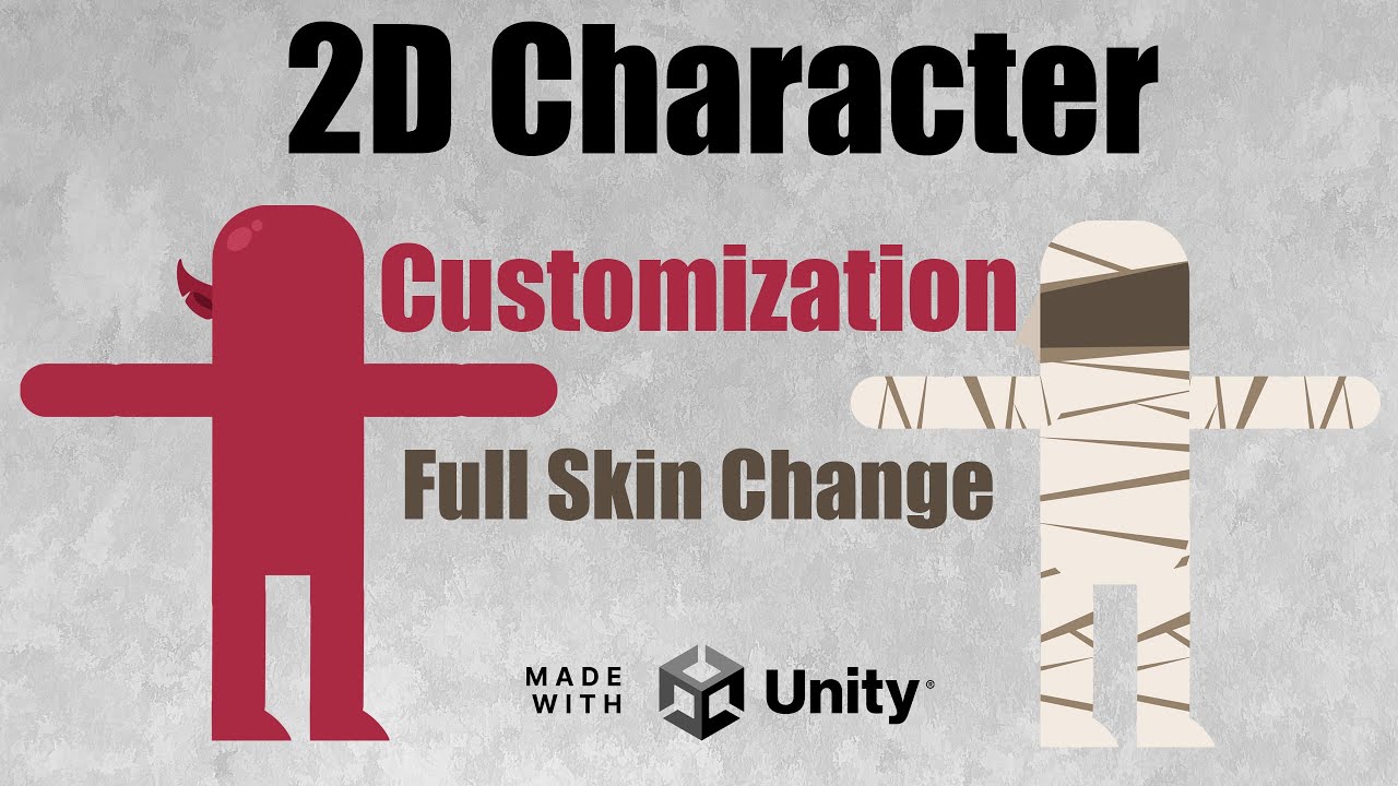 2D Character Customization - Full Skin Changing - Unity Tutorial