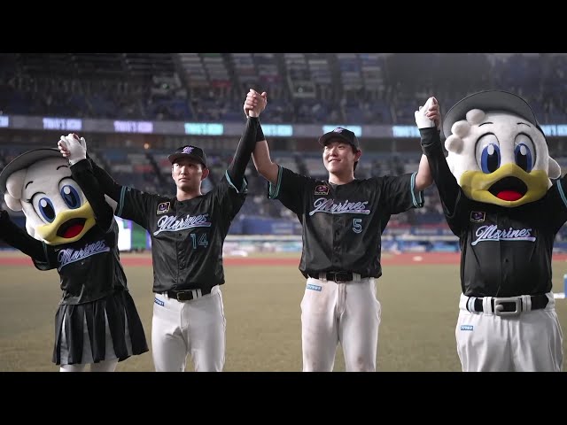 マリーンズ・小島和哉投手・安田尚憲選手ヒーローインタビュー 7月20日 千葉ロッテマリーンズ 対 オリックス・バファローズ