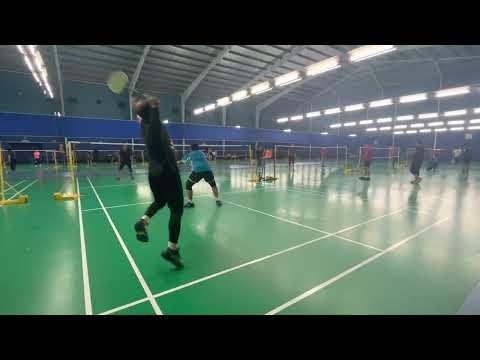 Badminton at Setia Academy 🏸Akmal /Alip VS Juki/Aiman /Men double