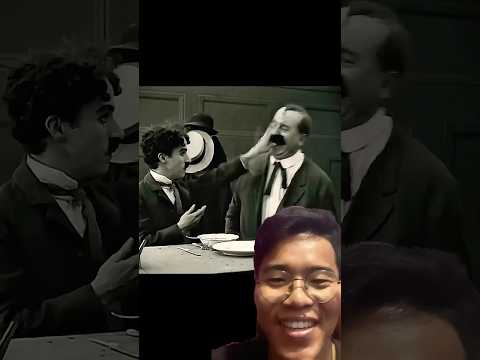 Got into a fight with Charlie Chaplin at the hotel. 🤣 #funny #comedy #charliechaplin #fight #shorts