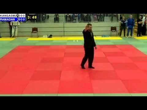 Judo U21 SM 2014: M21-66: KANGASMÄKI - RAMADAN
