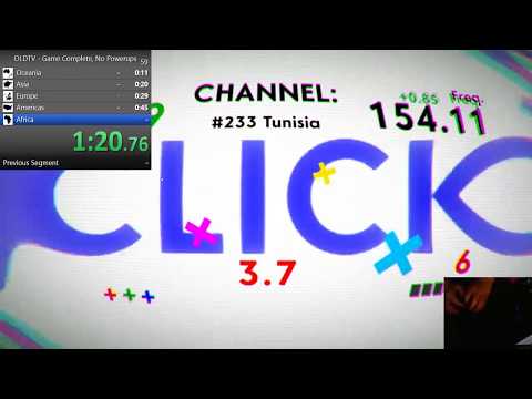 OLDTV Speedrun - Game Complete, No Powerups 1:22 [OLD WR]