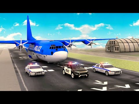 US Police Car Truck Cargo Plane Transporter Game 2021- Android Gameplay