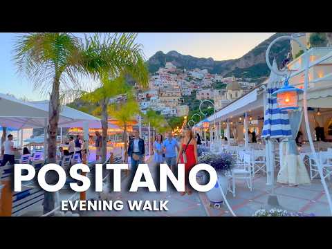 4K Positano Italy Sunset Walk 🇮🇹 Like Stepping Into a Postcard!