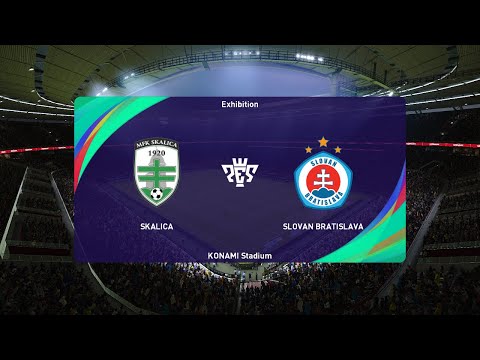 MFK Skalica vs ŠK Slovan Bratislava (21/10/2022) Slovak Fortuna liga PES 2021