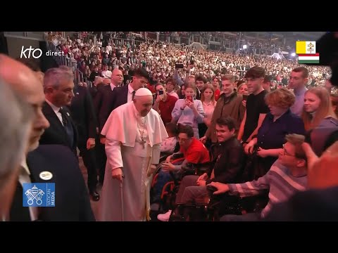 Rencontre du pape François avec les jeunes en Hongrie