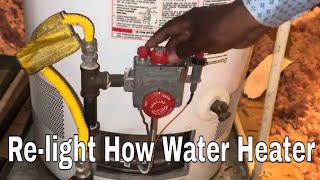 How to light a pilot light on your hot water heater both ways