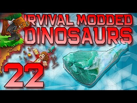 Minecraft: Modded Dinosaur Survival Let's Play w/Mitch! Ep. 22 - Frozen Meat DNA!
