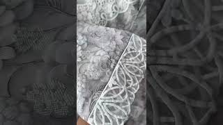 White Smoke Embroidered Lawn Kurta Set - Video 1