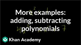 Addition and Subtraction of Polynomials