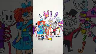 THE AMAZING DIGITAL CIRCUS  Coloring Pages #shorts
