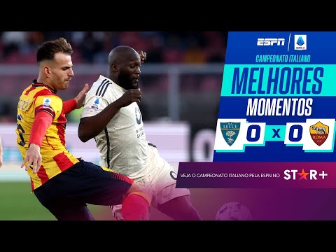 Gols e lances de Lecce x Roma