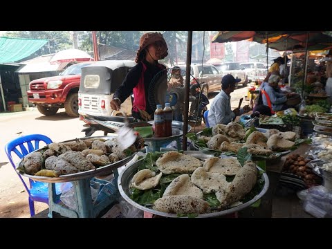Many Yummy Various Countryside Food Type - Amazing Phnom Preah Reach Troap Resort in Weekend