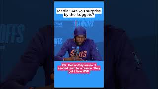 Kevin Durant Talks Game 1 Loss vs Nuggets in Postgame Interview