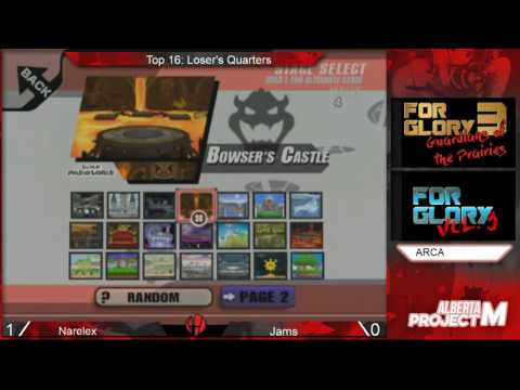 For Glory 3 PM Singles- Jams (Rob) vs Narelex (Meta knight) Losers Quarters