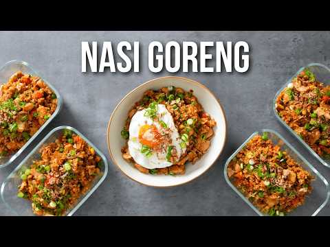 Nasi Goreng High Protein Meal Prep | Better Than Takeout