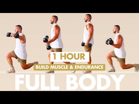 1-Hour Full Body Dumbbell Workout | Build Muscle & Endurance with Compound Exercises