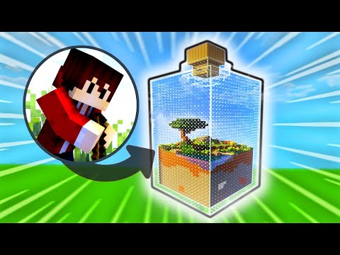 Minecraft aber in einem Glas überleben | LarsLP