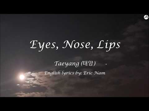Eyes, Nose, Lips (눈, 코, 입) - English KARAOKE - Taeyang (태양)