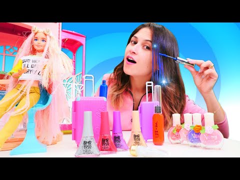 Barbie videoları. Barbie Ayşe'ye tatilden hediyeler getiriyor. Kız oyunları