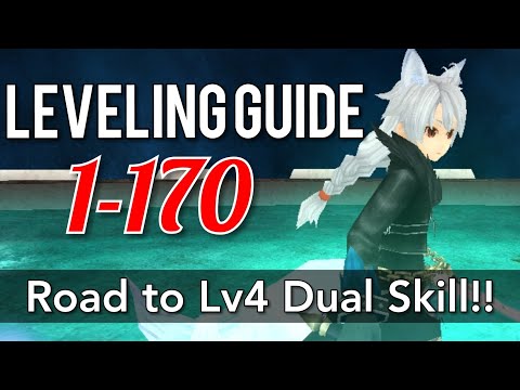 Toram Online: POWERLEVELING GUIDE 1-170 | WEREWOLF KRO'S ADVENTURE STORY & Road to lv4 DUAL skill