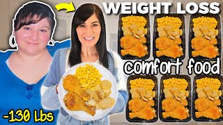 My Easy PORTION CONTROL Meal Prep for FAST WEIGHT LOSS (Comfort Food)
