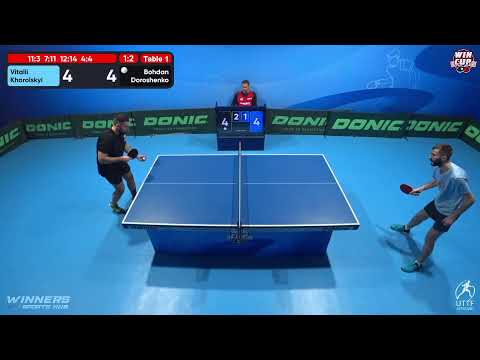 12:30 Vitalii Khorolskyi 1-3 Bohdan Doroshenko West 1 WIN CUP 31.10.2022 | TABLE TENNIS WINCUP
