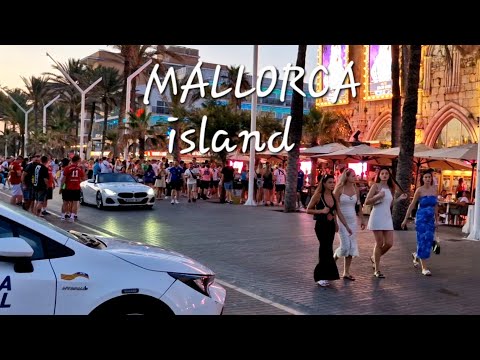 The MOST POPULAR of MALLORCA island | PLAYA de PALMA evening vibe in june 2025 Spain