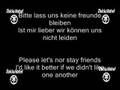 Tokio Hotel - Freunde Bleiben (german/english text ...