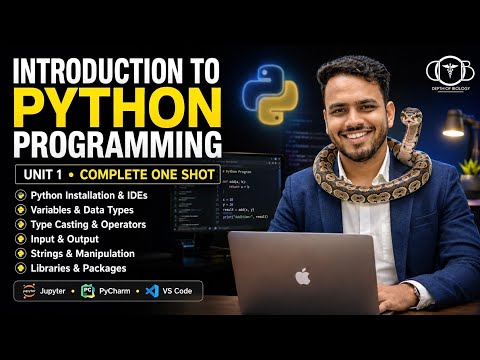 Introduction To Python Programming Ide Python Variables Data Types Operators B Pharmacy