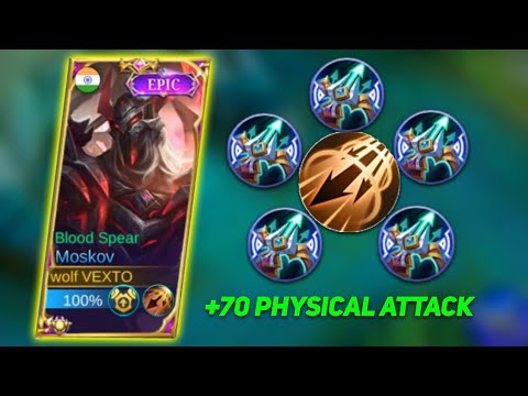 ONLY 0.001% KNOW ABOUT THIS  DAMAGE BUILD FOR MOSKOV! MOSKOV GAMEPLAY MLBB!