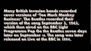 The Beatles Too Much Monkey Business with Lyrics Highest Quality Audio