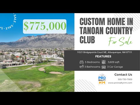 $775,000 Custom Home in Tanoan Country Club, Albuquerque, NM 🌟