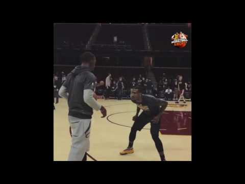 Lebron makes JR Smith and Iman Shumpert play 1V1 to see who goes back to the Knicks (MUST WATCH😂)