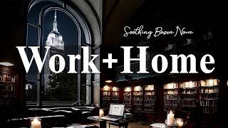 Work From Home | Warm Autumn Coffee Jazz & Soothing Bossa Nova for a Cozy & Peaceful Morning