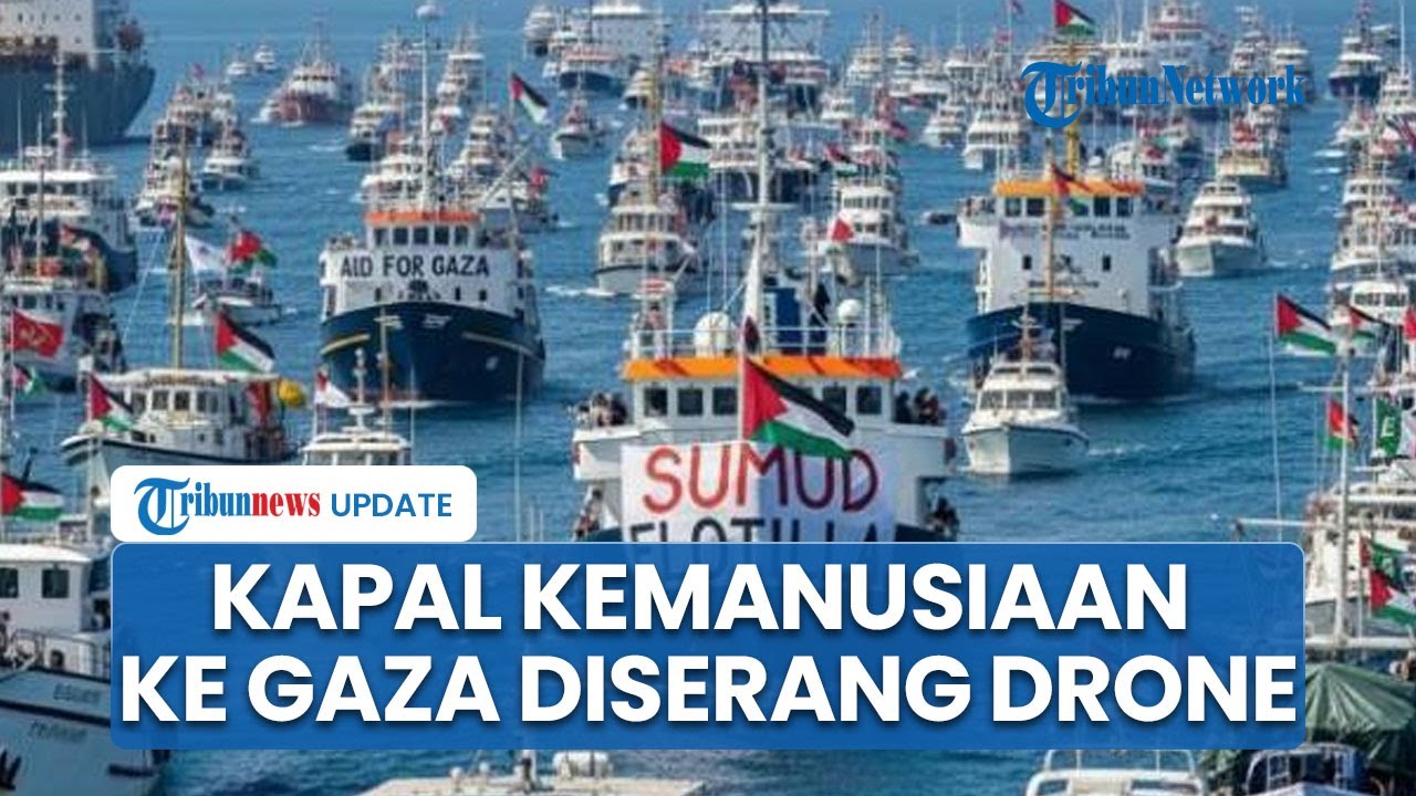 Situasi Mencekam Drone Gempur Kapal Kemanusiaan ke Gaza, Tidak Ada WNI Jadi Korban