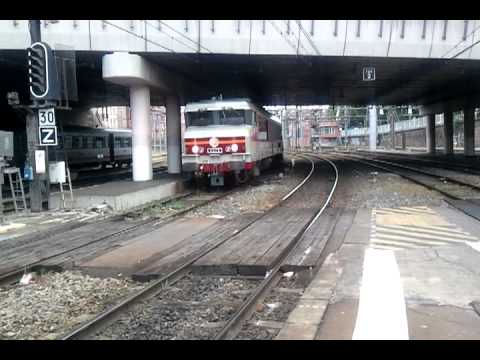 Arrivée ♥ Locomotive historique CC 6570 Lourdes-Toulouse ♥ à Toulouse Matabiau