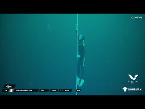 Vertical Blue 2021 - Alessia Zecchini NEW WORLD RECORD 101m FIM