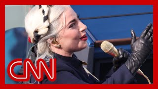 Lady Gaga sings National Anthem at Joe Biden's inauguration
