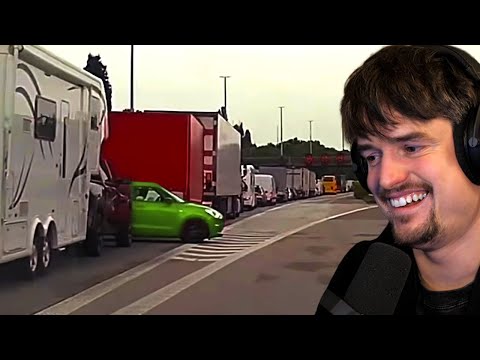 Deze stiekemerd wilt de file ontlopen