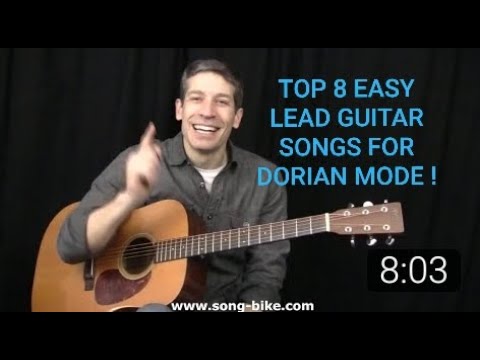 TOP 8 EASY LEAD GUITAR SONGS FOR LEARNING THE DORIAN MODE !