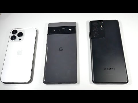 iPhone 13 Pro VS Pixel 6 Pro VS S21 Ultra - Speed Test, Speaker & Camera Comparison!