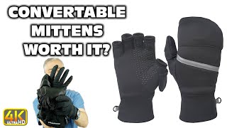 Are Convertible Flip-Top Mittens Worth It? (4k UHD) #wintercamping