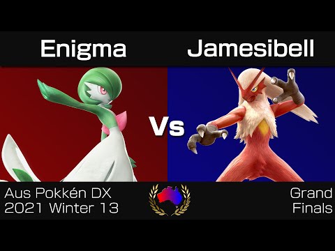 Aus Pokkén DX 2021 Winter 13 - Grand Finals: Enigma (Gardevoir/Chandelure) vs. Jamesibell (Blaziken)