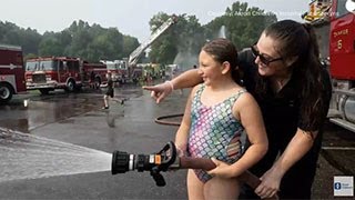 Dozens of area firefighters participate in Akron Children's burn camp