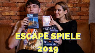 Escape Spiele 2019 - Exit, Deckscape, Unlock, Escape Dysturbia, Decktektive